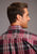 Stetson Mens Red Canyon Dobby Wine 100% Cotton L/S Shirt