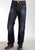 Stetson Mens 1312 Destructed Double Needle X Blue 100% Cotton Jeans