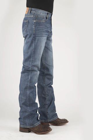 Stetson Mens 1312 Modern Pieced Blue 100% Cotton Jeans
