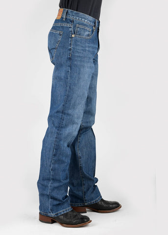 Stetson Mens 1312 Modern Seams Back Blue 100% Cotton Jeans
