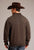 Stetson Mens Ombre Border Stripe Grey Wool Blend Cardigan Sweater