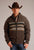Stetson Mens Ombre Border Stripe Grey Wool Blend Cardigan Sweater
