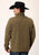 Stetson Mens Bonded Knit Brown Polyester L/S Pullover Sweater