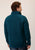 Stetson Mens Bonded Sweater Knit Blue 100% Polyester Pullover