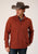 Stetson Mens Sweater Knit Rust 100% Polyester Pullover Sweater