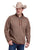 Stetson Mens 1/4 Zip Bonded Rust 100% Polyester Pullover Sweater