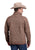 Stetson Mens 1/4 Zip Bonded Rust 100% Polyester Pullover Sweater