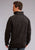 Stetson Mens Charcoal Polyester Fuzzy Bonded Zip Jacket
