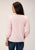 Stetson Womens Tiered Ruffle Pink Poly/Rayon S/S Tunic