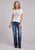 Stetson Womens Rearing Cowgirl Natural Cotton Blend S/S T-Shirt