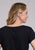 Stetson Womens Vintage Cowgirl Scene Black Cotton Blend S/S T-Shirt