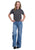 Stetson Womens Roping A Calf Grey 100% Cotton S/S T-Shirt