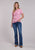 Stetson Womens Lady Bronc Rider Pink 100% Cotton S/S T-Shirt