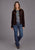 Stetson Womens Suede Shirt Brown Lamb Leather Leather Jacket
