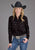 Stetson Womens Mojave Print Black 100% Rayon L/S Blouse