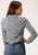 Stetson Womens Indigo Tapestry Navy 100% Rayon L/S Shirt
