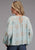 Stetson Womens 1986 Mandala Print Aqua 100% Rayon L/S Tunic