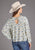 Stetson Womens Field Flower Peasant Blue 100% Rayon L/S Blouse