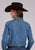 Stetson Womens Fancy Sawtooth Blue 100% Cotton L/S Shirt