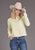 Stetson Womens Bronc Rider Crop Cream 100% Cotton L/S Blouse