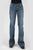 Stetson Womens 214 Trouser Deco Blue Cotton Blend Jeans