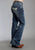 Stetson Womens Blue Cotton Heavy S Deco Stitch Boot Cut Jeans