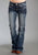 Stetson Womens 816 Classic Heavy White S Blue Cotton Blend Jeans 16L