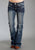 Stetson Womens 816 Classic Heavy White S Blue Cotton Blend Jeans