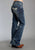 Stetson Womens 816 Classic Heavy White S Blue Cotton Blend Jeans 16L