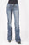 Stetson Womens Blue Cotton Blend Navy Arrow Jeans 14 R