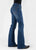 Stetson Womens 816 Fit Classic Bootcut Dark Blue Wash Cotton Blend Jeans