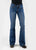 Stetson Womens 816 Fit Classic Bootcut Dark Blue Wash Cotton Blend Jeans