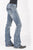 Stetson 818 Womens Blue Cotton Blend Raw Unfinished Jeans 8 R