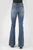 Stetson Womens Blue Cotton Blend 921 High Waist Light Wash Jeans 12 R
