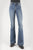 Stetson Womens Blue Cotton Blend 921 High Waist Light Wash Jeans 12 R