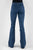 Stetson Womens 921 High Waist Plain Blue Cotton Blend Jeans