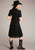 Stetson Womens Black Rayon/Nylon Herringbone Twill Dress 4