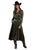 Stetson Womens Open Notch Collar Olive 100% Polyester L/S Dress