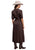 Stetson Womens Piping Notch Collar Chocolate 100% Rayon L/S Dress