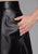 Stetson Womens Back Zip Circle Black Lamb Leather Skirt