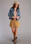 Stetson Womens Button Front Gored Saddle Brown Lamb Suede Skirt