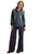 Stetson Womens Chevron Print Brown Rayon/Spandex Trousers