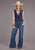 Stetson Womens Stretch Denim Dark Wash Cotton Blend Cotton Vest