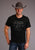Stetson Mens Black 100% Cotton Indian Head S/S T-Shirt