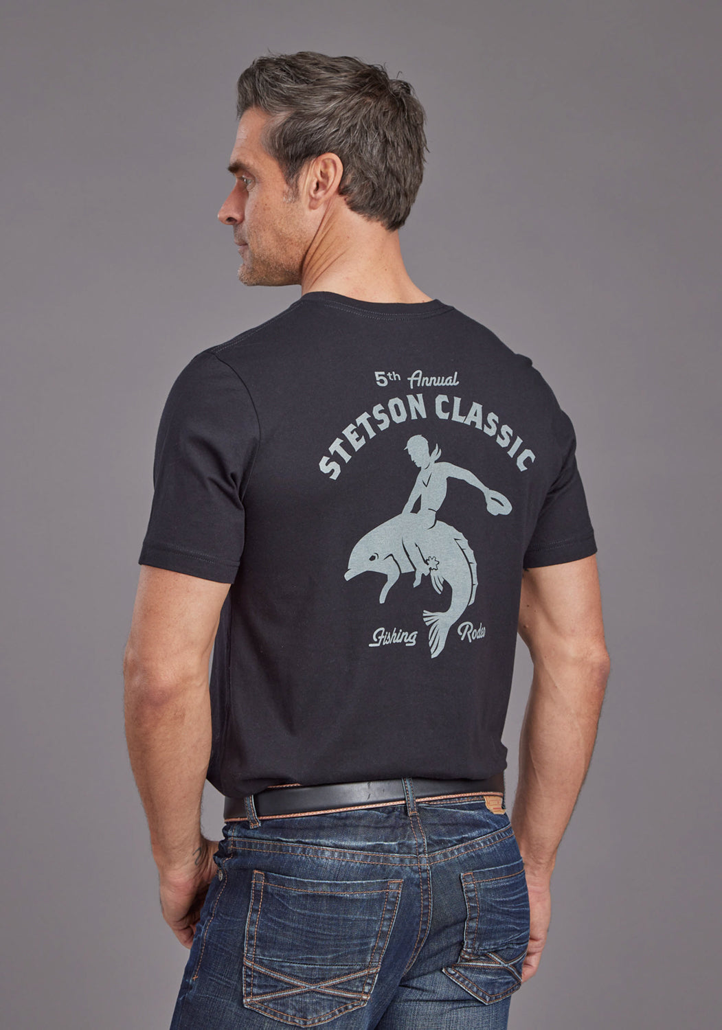 Stetson Men's Fishing Rodeo T-Shirt Large