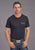 Stetson Mens Fishing Rodeo Black 100% Cotton S/S T-Shirt
