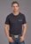 Stetson Mens Fishing Rodeo Black 100% Cotton S/S T-Shirt