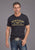 Stetson Mens American Legend Black 100% Cotton S/S T-Shirt
