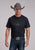 Stetson Unisex Bronco Rider Since 1865 Black 100% Cotton S/S T-Shirt