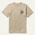 Stetson Unisex Cowboy Hat Tip on Horse Khaki 100% Cotton S/S T-Shirt